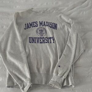 Champion Gray James Madison University Sweatshirt